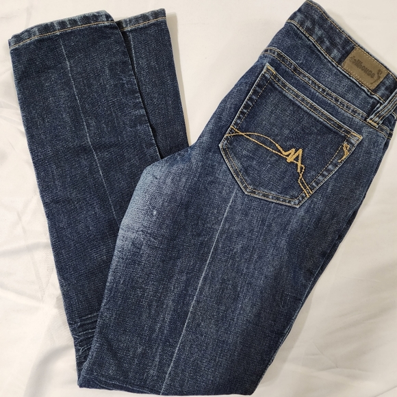 Dollhouse jeans size 9 blue denim waist 32 skinny - Picture 16 of 16